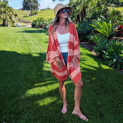 Striped Kimono Sweater
